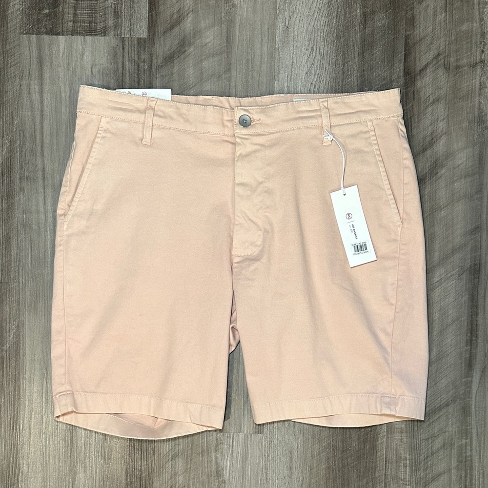AG Adriano Goldschmied The Wanderer Slim Vintage Pink Chino Trouser Shorts - 33